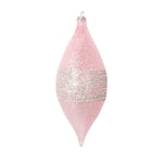 Vickerman MT222779 7" Light Pink Shuttle Ornament 4 Per Bag.