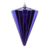 Vickerman MT224166 6" Shiny Purple Cone Ornament 3 Per Bag.