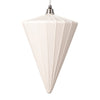 Vickerman MT224311 6" Matte White Cone Ornament 3 Per Bag.