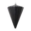 Vickerman MT224317 6" Matte Black Cone Ornament 3 Per Bag.