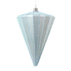 Vickerman MT224332 6" Matte Baby Blue Cone Ornament 3 Per Bag.