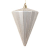 Vickerman MT224343 6" Matte Oat Cone Ornament 3 Per Bag.