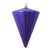 Vickerman MT224366 6" Matte Purple Cone Ornament 3 Per Bag.