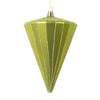 Vickerman MT224373 6" Matte Lime Cone Ornament 3 Per Bag.