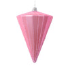 Vickerman MT224379 6" Matte Pink Cone Ornament 3 Per Bag.