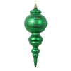 Vickerman MT224504 10" Matte Green Finial Ornament 2 Per Bag.
