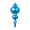 Vickerman MT224512 10" Matte Turquoise Finial Ornament 2 Per Bag.