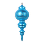 Vickerman MT224512 10" Matte Turquoise Finial Ornament 2 Per Bag.