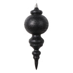 Vickerman MT224517 10" Matte Black Finial Ornament 2 Per Bag.