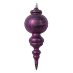 Vickerman MT224526 10" Matte Plum Finial Ornament 2 Per Bag.