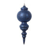 Vickerman MT224531 10" Matte Midnight Blue Finial Ornament 2 Per Bag.