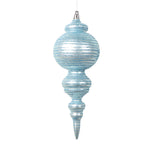 Vickerman MT224532 10" Matte Baby Blue Finial Ornament 2 Per Bag.
