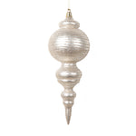 Vickerman MT224543 10" Matte Oat Finial Ornament 2 Per Bag.