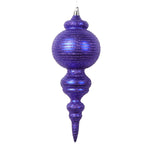 Vickerman MT224566 10" Matte Purple Finial Ornament 2 Per Bag.