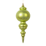 Vickerman MT224573 10" Matte Lime Finial Ornament 2 Per Bag.