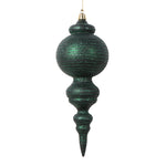 Vickerman MT224574 10" Matte Midnight Green Finial Ornament 2 Per Bag.
