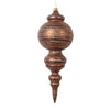 Vickerman MT224576 10" Matte Mocha Finial Ornament 2 Per Bag.