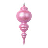 Vickerman MT224579 10" Matte Pink Finial Ornament 2 Per Bag.