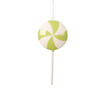 Vickerman MT226773 9" Green Flat Round Lollipop 6 Per Bag.