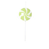 Vickerman MT226973 26" Green Flat Round Lollipop On Stick.