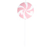 Vickerman MT226979 26" Pastel Pink Flat Round Lollipop On Stick.
