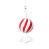Vickerman MT227703 13" Red Round Swirl Candy Ornament.