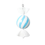 Vickerman MT227732 13" Baby Blue Round Swirl Candy Ornament.