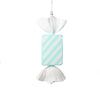 Vickerman MT228144 18.5" Seafoam Rectangle Striped Candy Ornament.