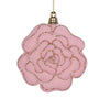Vickerman MT229379 4" Light Pink Flower Ornament 4 Per Bag.