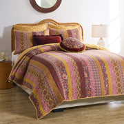 Marigold Twin Quilt Set – 2-Piece Floral Bedding by Greenland Home