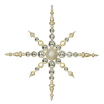 Vickerman N104338 43" Champagne 3-Finish Snowflake Christmas Ornament