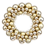 Vickerman N114208 12" Gold Shiny And Matte Ball Wreath