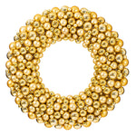 Vickerman N114408 22" Gold Shiny And Matte Ball Wreath