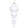 Vickerman N150611DMV 14" White Matte Finial Ornament.