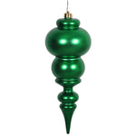 Vickerman N150604DMV 14" Green Matte Finial Ornament
