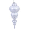 Vickerman N150607DSV 14" Silver Shiny Finial Ornament