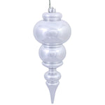Vickerman N150607DSV 14" Silver Shiny Finial Ornament