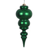 Vickerman N150624DMV 14" Emerald Matte Finial Ornament