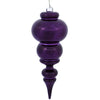 Vickerman N150626DSV 14" Plum Shiny Finial Ornament