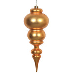 Vickerman N150630DMV 14" Antique Gold Matte Finial Ornament