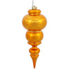 Vickerman N150630DSV 14" Antique Gold Shiny Finial Ornament