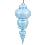 Vickerman N150632DSV 14" Baby Blue Shiny Finial Ornament