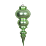 Vickerman N150654DMV 14" Celadon Matte Finial Ornament