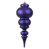 Vickerman N150666DMV 14" Purple Matte Finial Ornament