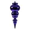 Vickerman N150666DSV 14" Purple Shiny Finial Ornament
