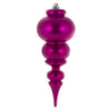 Vickerman N150670DMV 14" Fuchsia Matte Finial Ornament