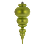 Vickerman N150673DMV 14" Lime Matte Finial Ornament