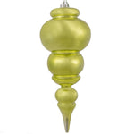 Vickerman N150673DSV 14" Lime Shiny Finial Ornament