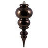 Vickerman N150675DSV 14" Chocolate Shiny Finial Ornament