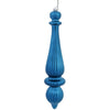 Vickerman N150812DMV 14" Turquoise Matte Finial Drop Ornament Pack Of 2